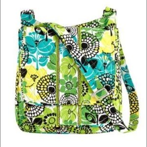 Vera Bradley LG Limes Up Mailbag Crossbody Purse